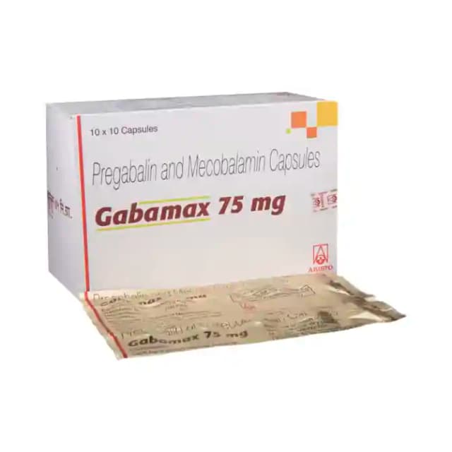 Gabamax 75mg (10 capsules in 1 strip)