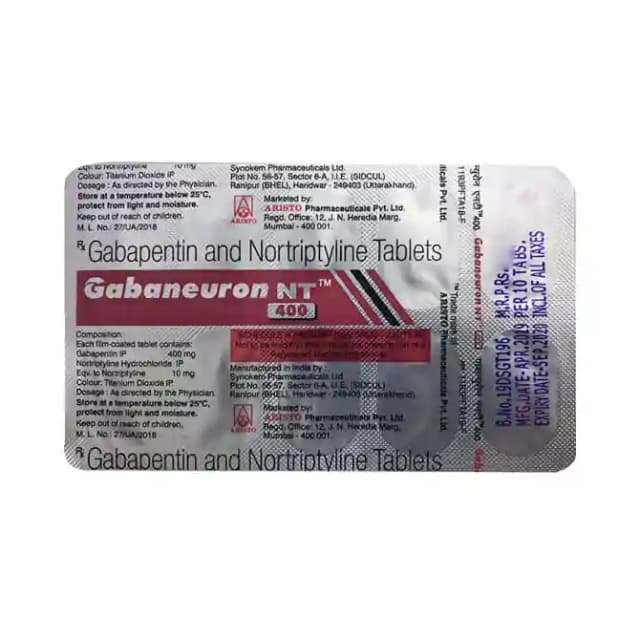 Gabaneuron NT 400 (10 tablets in 1 strip)