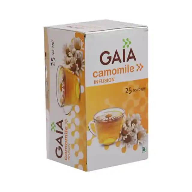 GAIA Green Tea Camomile (1 Packet Of 25 tea bags)