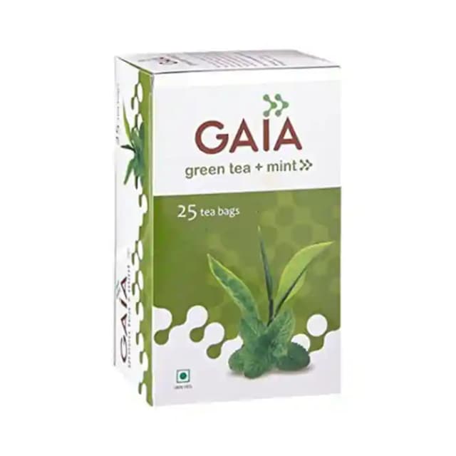 GAIA Green Tea Mint (1 Packet Of 25 tea bags)