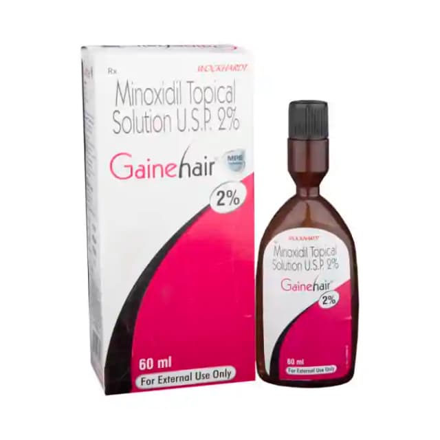Gainehair 2% Topical Solution (60 ml in 1 bottle)