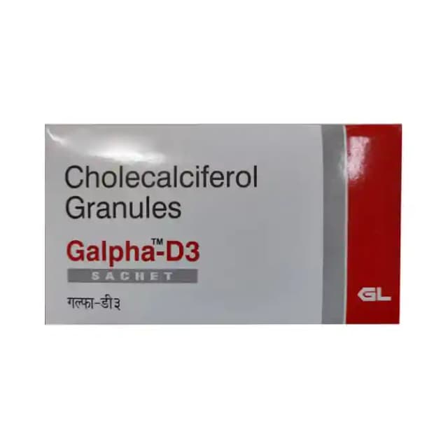 Galpha D3 Sachet (1 Sachet Of 1 gm Granules)
