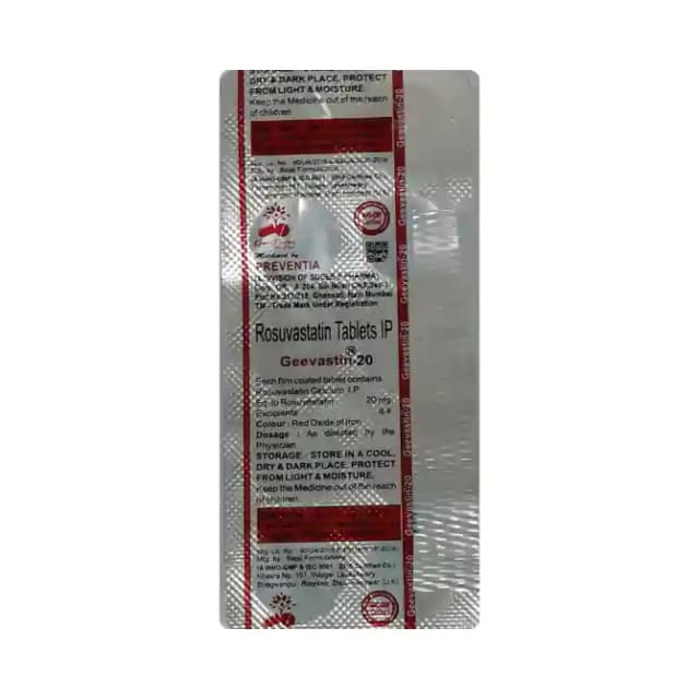 Geevastin 20 (10 tablets in 1 strip)