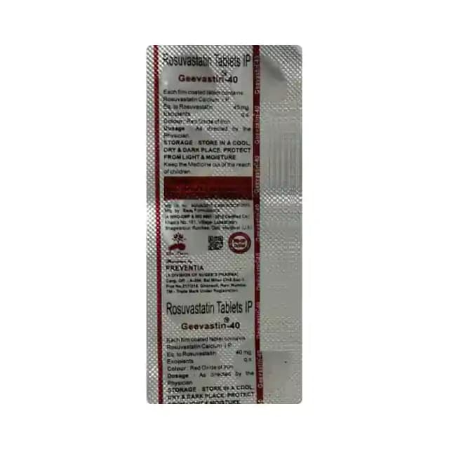 Geevastin 40 (10 tablets in 1 strip)