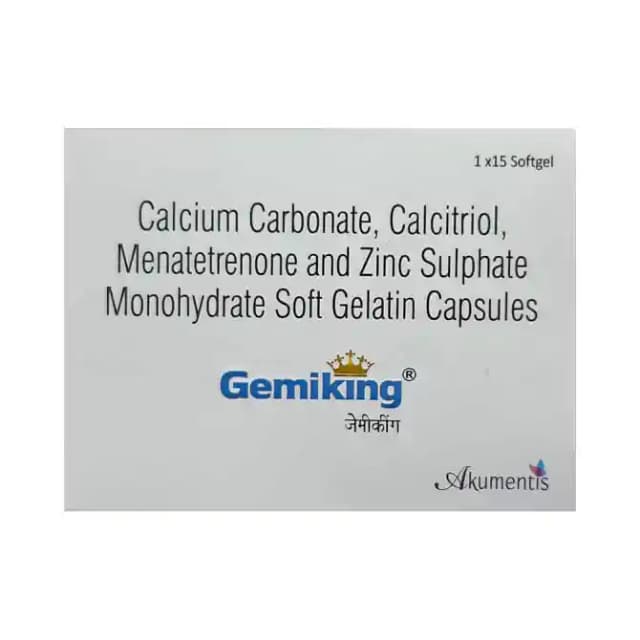 Gemiking Soft Gelatin (1 Strip Of 15 soft gelatin capsules)