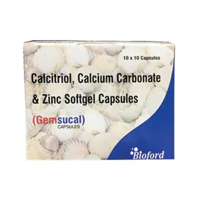 Gemsucal (1 Strip Of 10 soft gelatin capsules)
