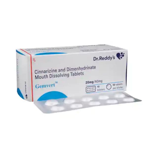 Gemvert (10 tablets in 1 strip)