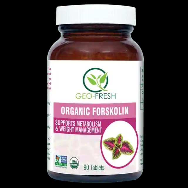 Geo Fresh Organic Forskolin (1 Bottle of 90 capsules)