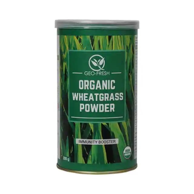 Geo Fresh Organic Wheat Grass Powder (1 Bottle of 100 gm Powder)
