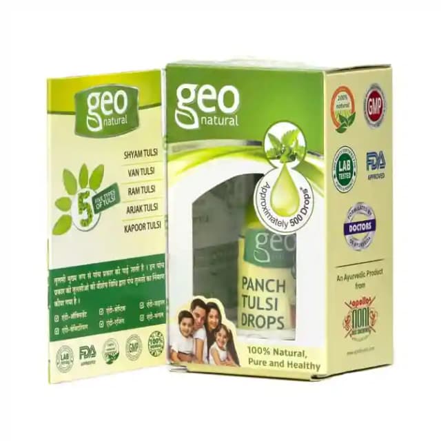 Geo Natural Panch Tulsi Drop (1 Bottle of 20 ml Drop)