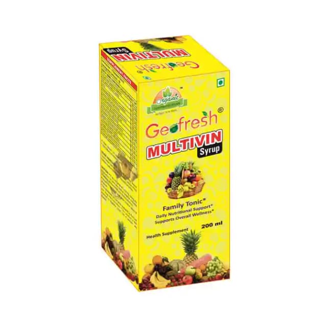 Geofresh Multivin Syrup (1 Bottle of 200 ml Syrup)