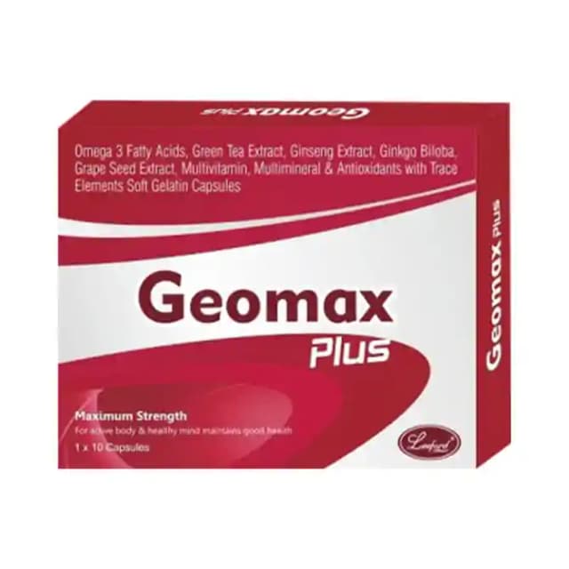Geomax Plus Soft Gelatin (1 Strip Of 10 soft gelatin capsules)