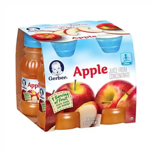Gerber Apple Juice (1 Bottle of 118 ml Juice)