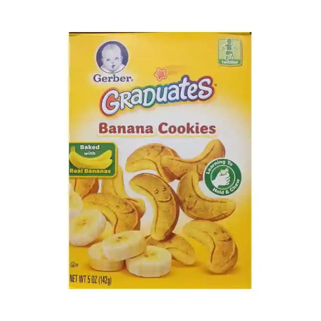 Gerber Graduates Banana Cookies (1 Box Of 142 gm Snacks)