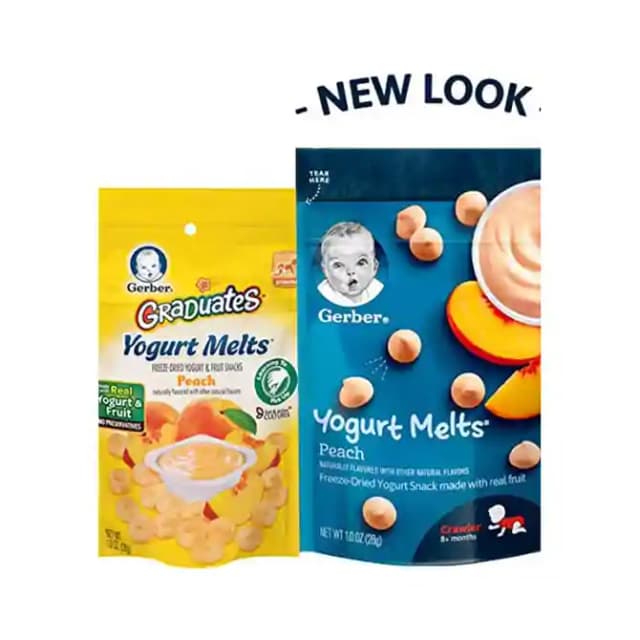 Gerber Yogurt Melts Peach (1 Packet Of 28 gm Liquid)