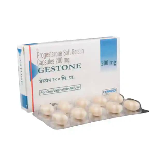 Gestone 200mg (10 soft gelatin capsules in 1 strip)