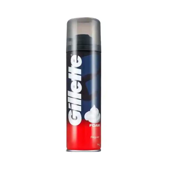 Gillette Foam Regular (1 Pump Bottle of 196 gm Foam)