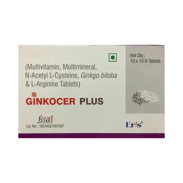 Ginkocer Plus (10 tablets in 1 strip)
