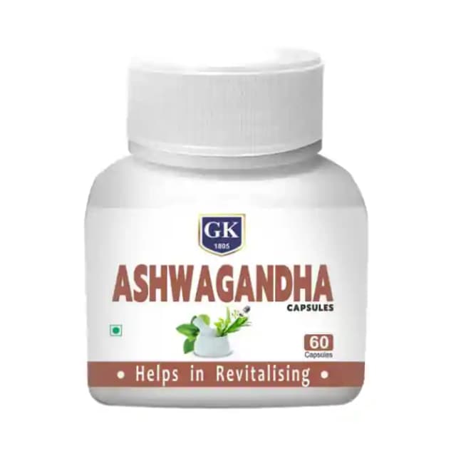 GK Ashwagandha (1 Bottle of 60 capsules)