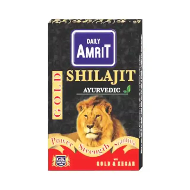 GK Daily Amrit Gold Shilajit (1 Bottle of 10 capsules)