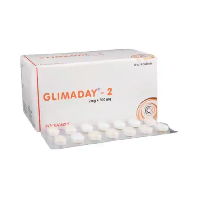 Glimaday 2 PR (14 tablets pr in 1 strip)