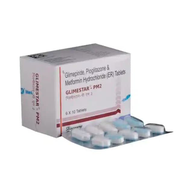 Glimestar PM2 ER (10 tablets er in 1 strip)