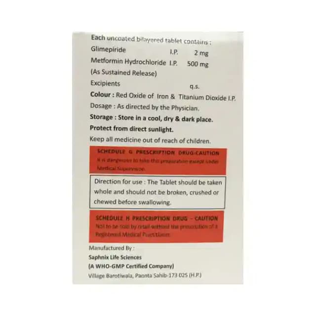 Glimicov M SR (10 tablets sr in 1 strip)