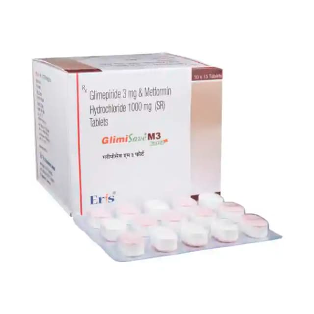 Glimisave M3 Forte SR (15 tablets sr in 1 strip)