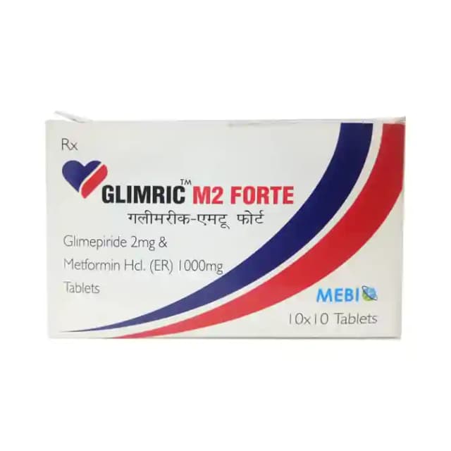 Glimric M2 Forte ER (10 tablets er in 1 strip)