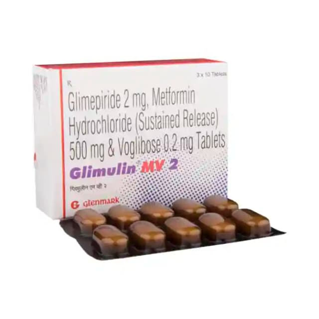 Glimulin MV 2 SR (10 tablets sr in 1 strip)