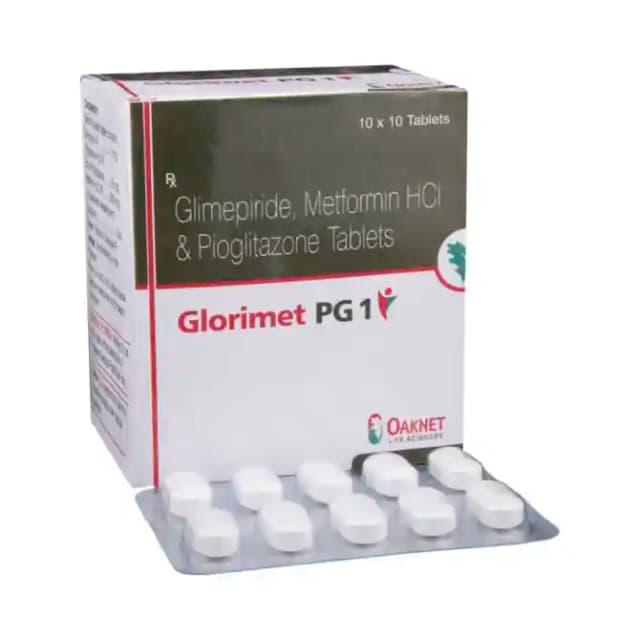 Glorimet PG 1 SR (10 tablets sr in 1 strip)