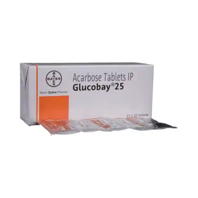 Glucobay 25 (10 tablets in 1 strip)