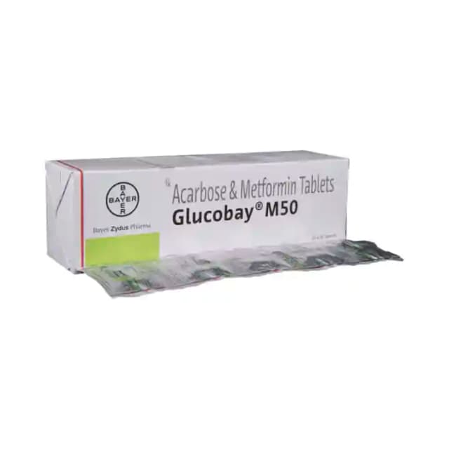Glucobay M50 (10 tablets in 1 strip)