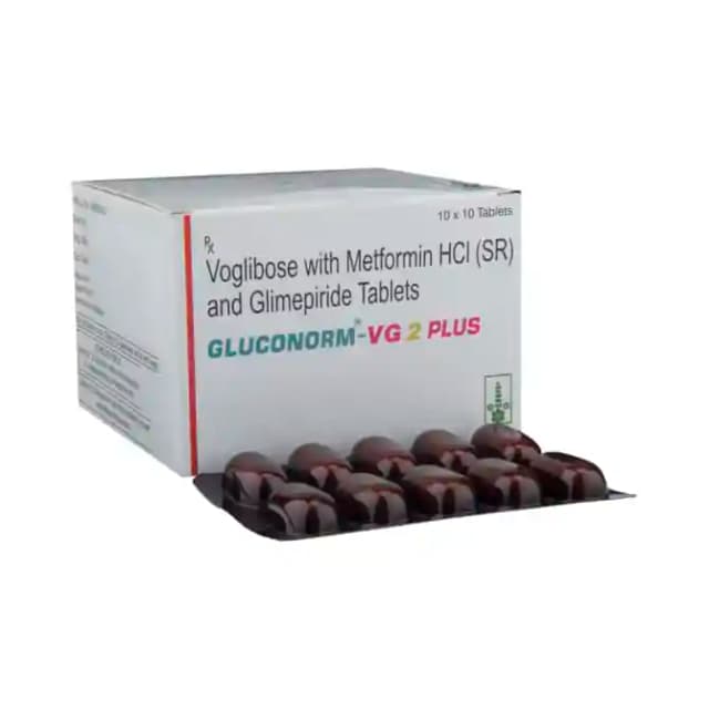 Gluconorm VG 2 Plus SR (10 tablets sr in 1 strip)