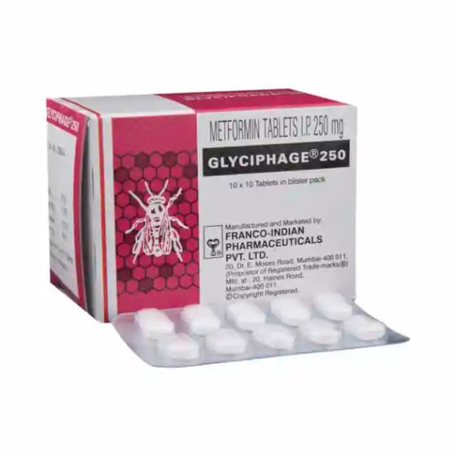 Glyciphage 250 (10 tablets in 1 strip)