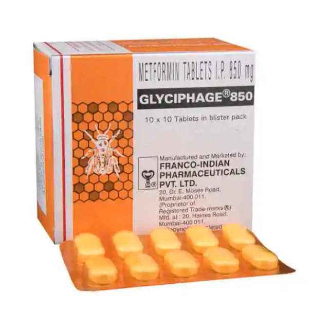 Glyciphage 850 (10 tablets in 1 strip)