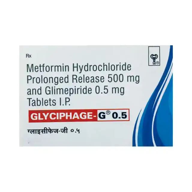 Glyciphage G 0.5 PR (10 tablets pr in 1 strip)