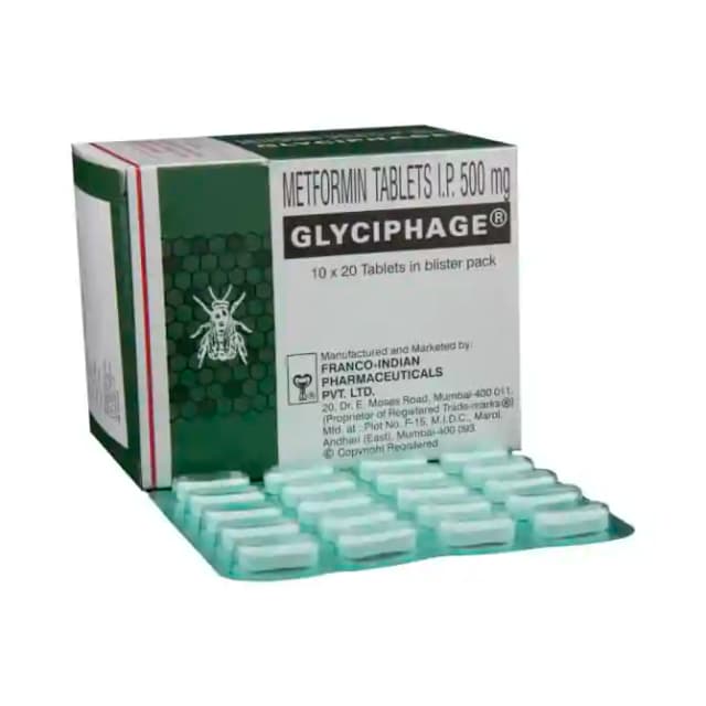 Glyciphage 500 (20 tablets in 1 strip)