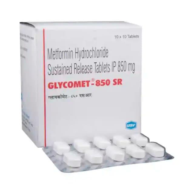 Glycomet 850 SR (10 tablets sr in 1 strip)
