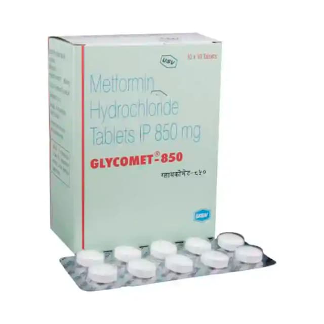 Glycomet 850 (10 tablets in 1 strip)