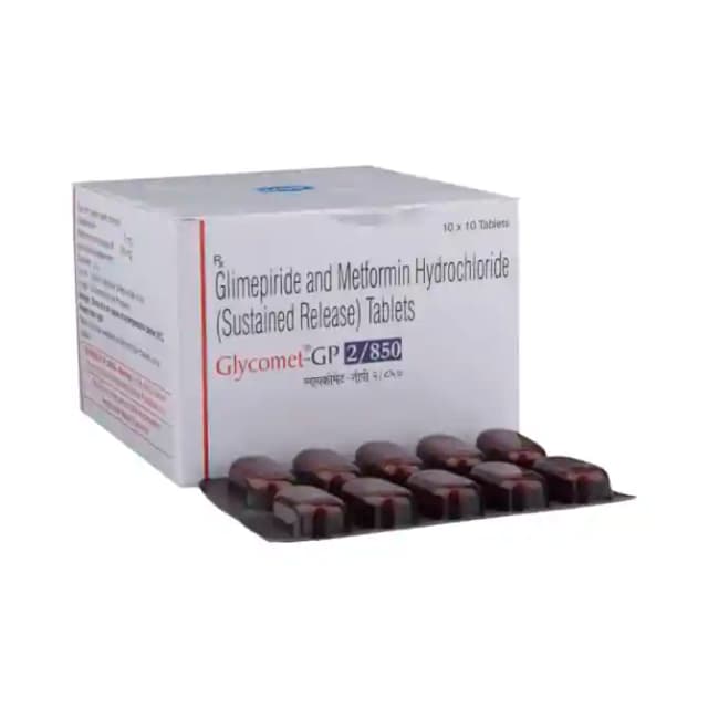 Glycomet GP 2/850 SR (10 tablets sr in 1 strip)