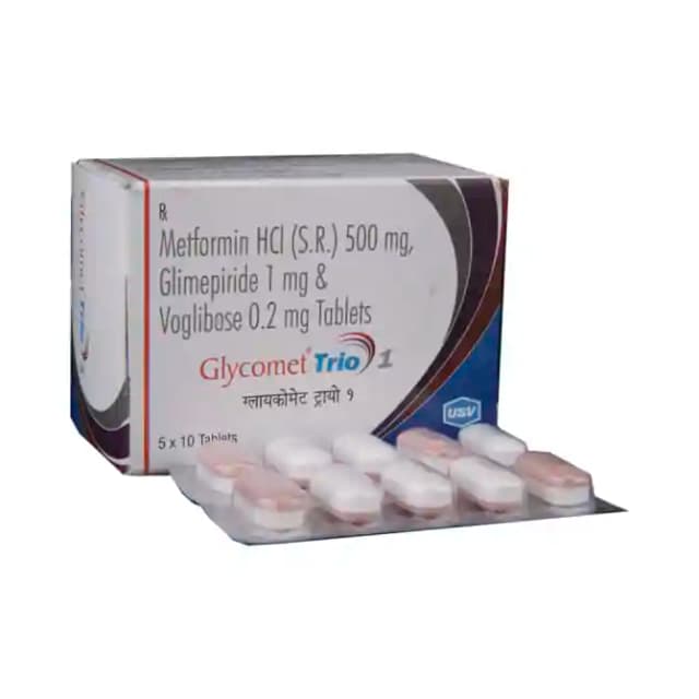 Glycomet Trio 1 SR (10 tablets sr in 1 strip)