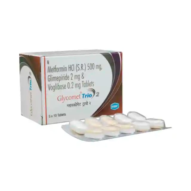 Glycomet Trio 2 SR (10 tablets sr in 1 strip)
