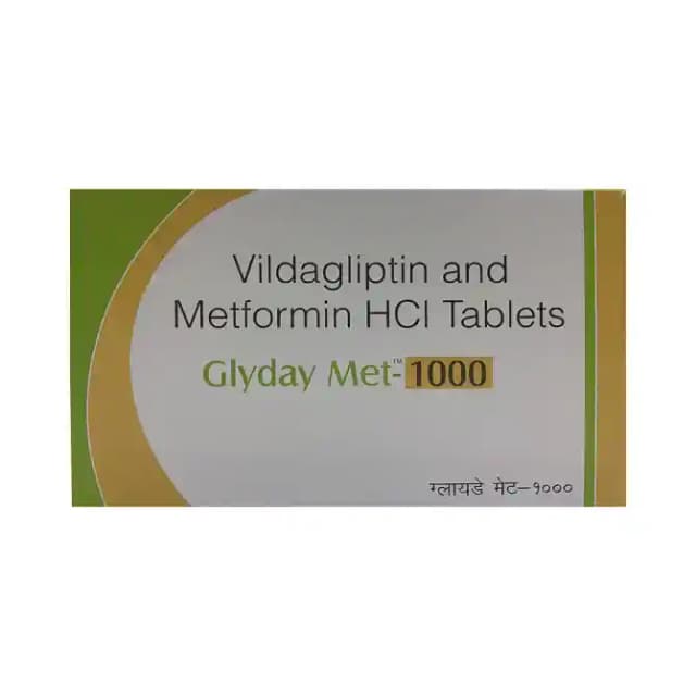 Glyday Met 1000 (10 tablets in 1 strip)