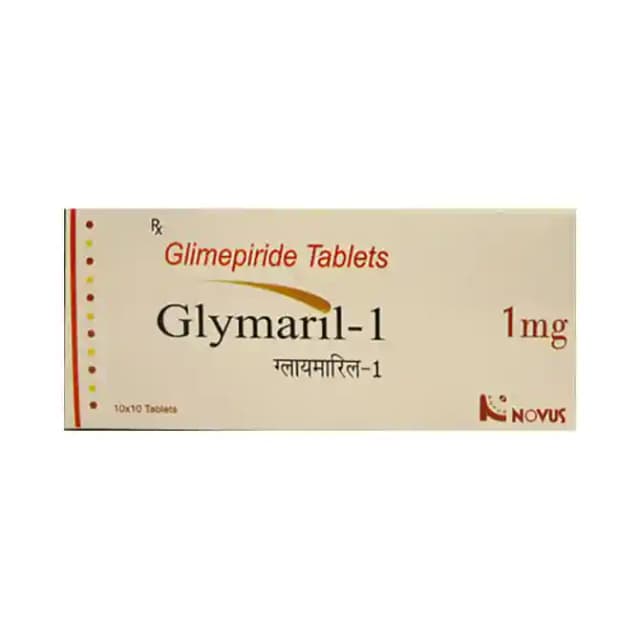Glymaril 1mg (10 tablets in 1 strip)