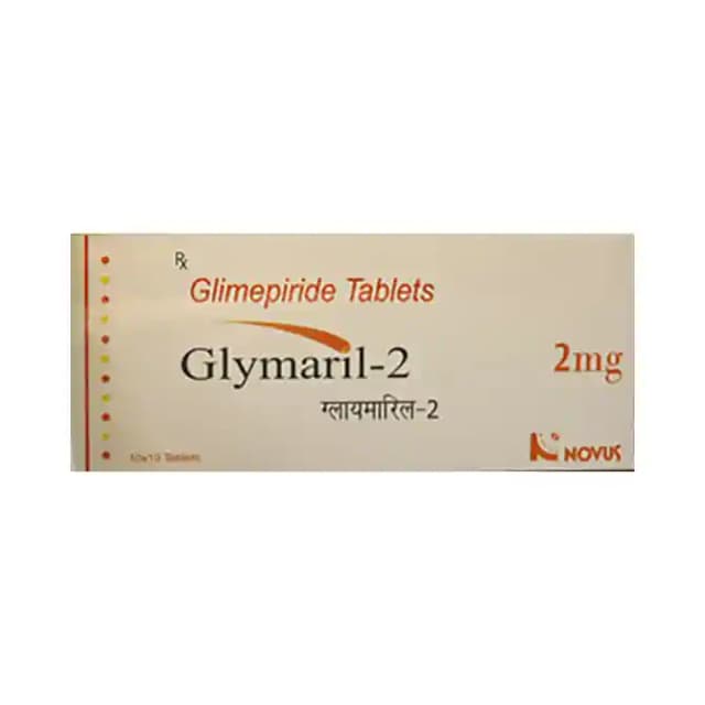 Glymaril 2mg (10 tablets in 1 strip)