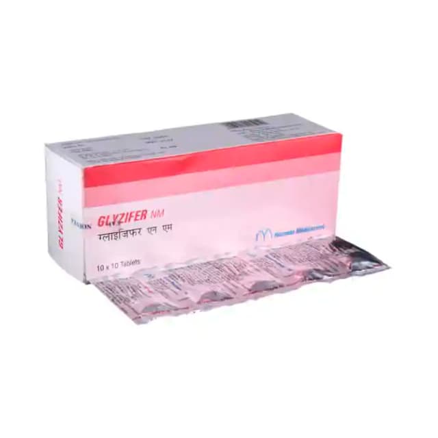 Glyzifer NM (10 tablets in 1 strip)
