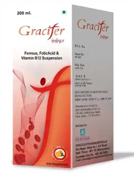 Gracifer Syrup (1 Bottle of 200 ml Syrup)