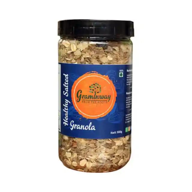 Graminway Granola Healthy Salted (1 Jar Of 300 gm Flakes)