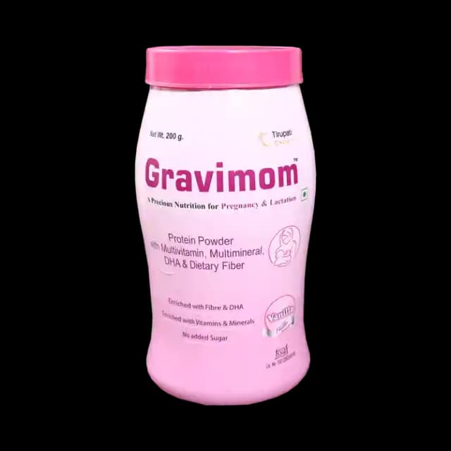 Gravimom Powder Vanilla (1 Jar Of 200 gm Powder)